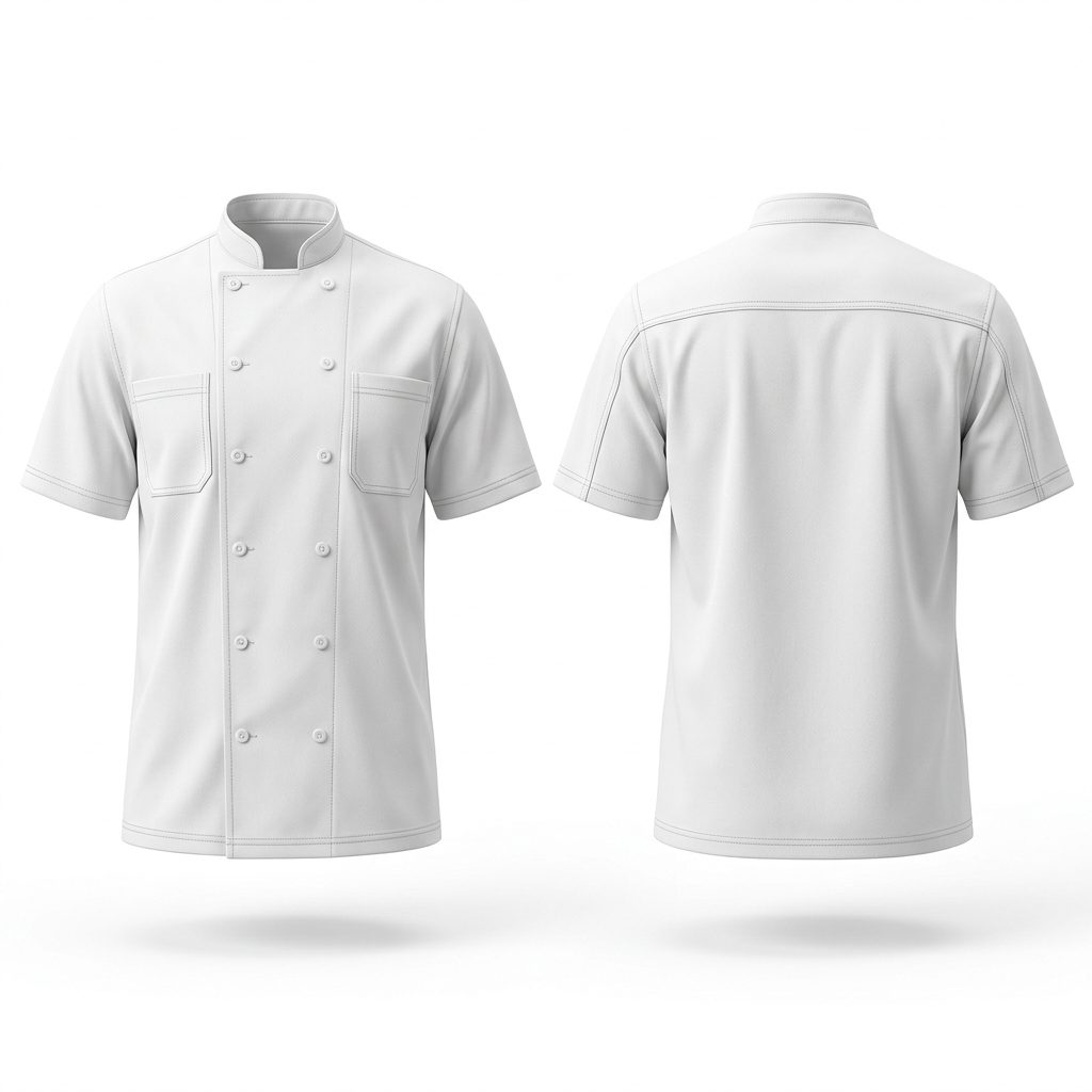Premium Short Sleeve Chef Coat – Professional Culinary Workwear - Image 2