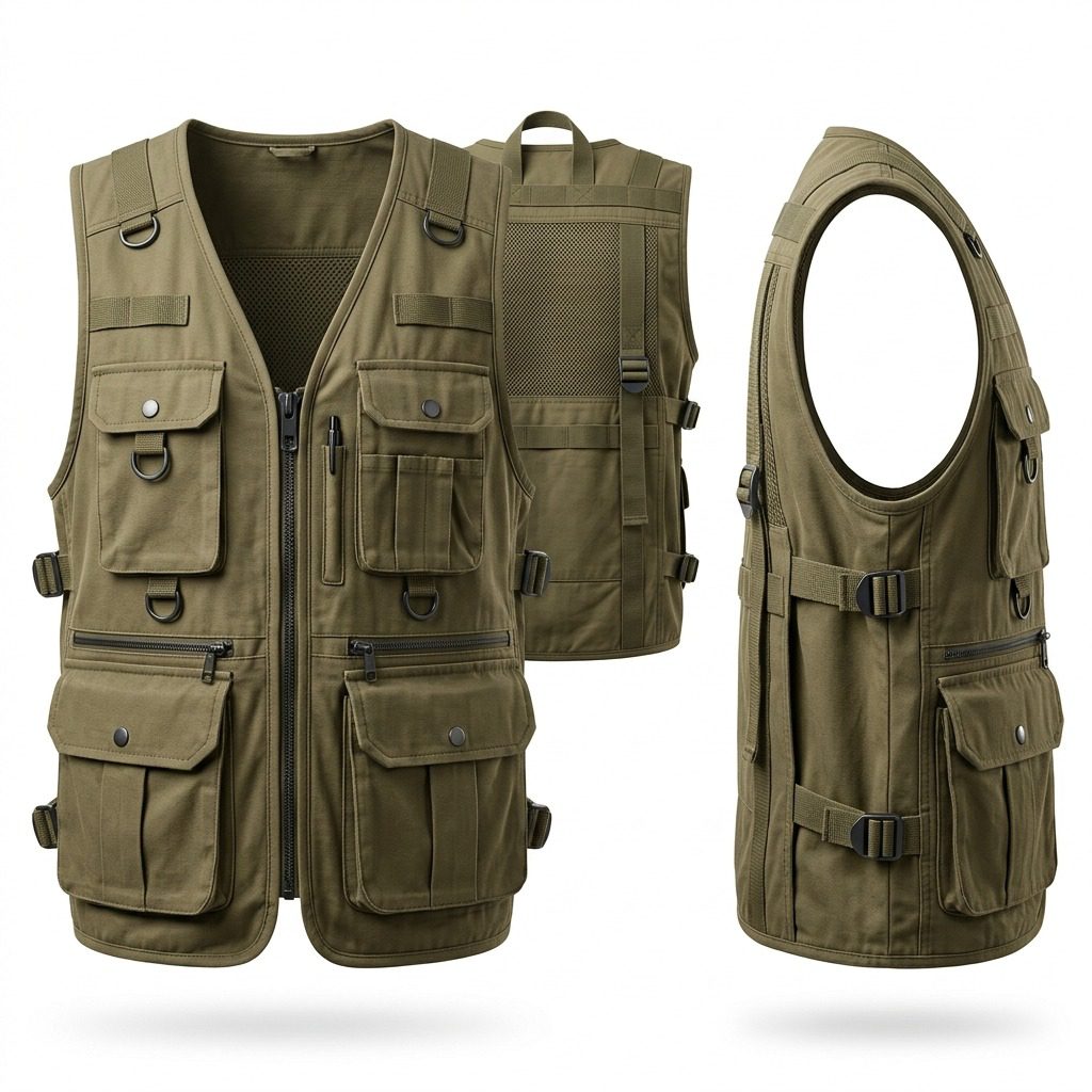 Premium Cargo Vest – Professional Utility & Field Workwear - Image 2
